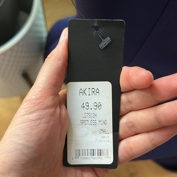 Navy Blue A-line dresss - Picture 3 of 3